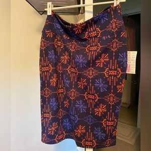 Cool patterned skirt----midi length
